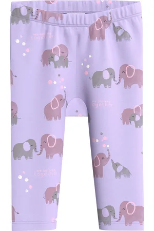 QS by s.Oliver Leggings aus Baumwollstretch mit All-over-Print, Babys