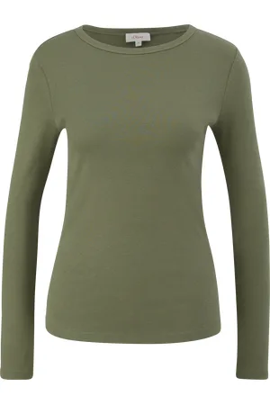 QS by s.Oliver Longsleeve mit Rippstruktur, Damen