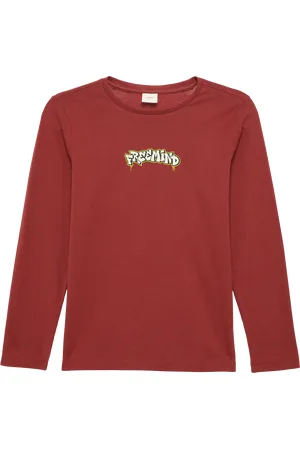 QS by s.Oliver Langarmshirt mit Frontprint, Jungen
