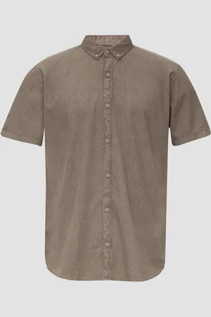 QS by s.Oliver Regular: Kurzarmhemd mit All-over-Print, Herren