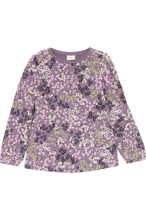 QS by s.Oliver Ausgestelltes Langarmshirt mit All-over-Print, Kinder
