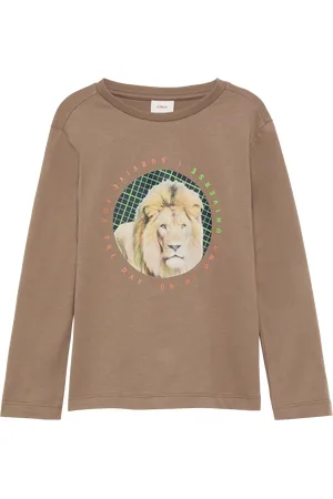 QS by s.Oliver Langarmshirt mit Löwen-Print, Kinder