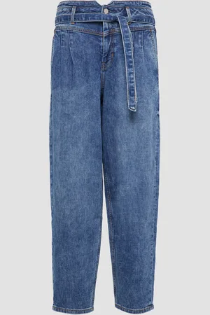 QS by s.Oliver Ankle-Jeans / Regular Fit / High Rise / Barrel Leg / mit Gürtel, Damen