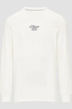 QS by s.Oliver Langarmshirt mit Logo-Stickerei, Herren