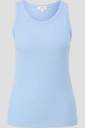 QS by s.Oliver Slim-Fit-Tanktop mit Rippstruktur, Damen