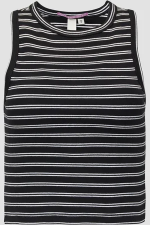 QS by s.Oliver Verkürztes Ripp-Top im Slim Fit, Damen