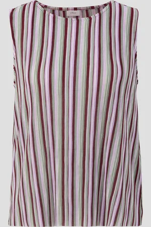 QS by s.Oliver Plissiertes Top im Loose Fit, Damen