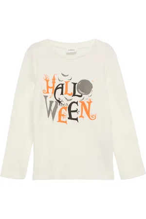 QS by s.Oliver Unisex Longsleeve mit Halloween-Print, Kinder
