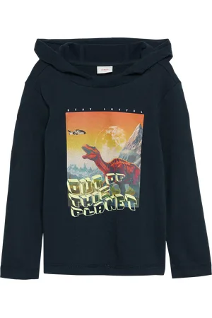 QS by s.Oliver Kapuzenshirt mit Glow-in-the-dark-Print, Kinder