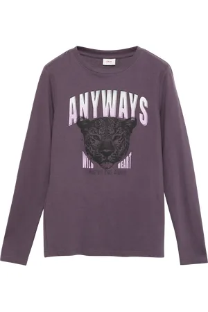 QS by s.Oliver Langarmshirt mit Front-Print, Mädchen