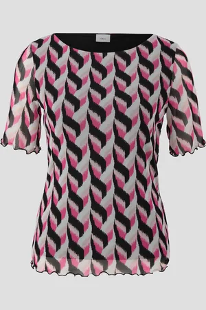 QS by s.Oliver Mesh-Shirt mit All-over-Print, Damen