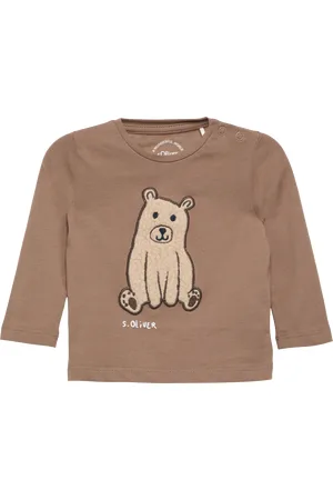 QS by s.Oliver Longsleeve mit Teddy-Applikation, Babys