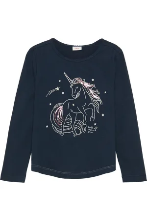 QS by s.Oliver Longsleeve mit Glitter-Print und Pailletten, Kinder