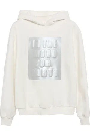 QS by s.Oliver Wärmender Hoodie mit Metallic-Print, Mädchen
