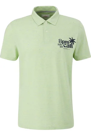 QS by s.Oliver Meliertes Poloshirt, Herren