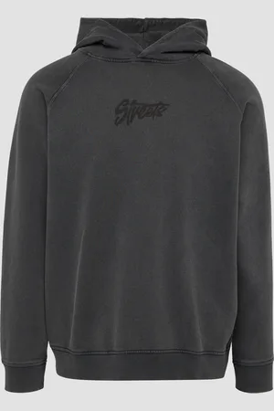QS by s.Oliver Gewaschener Hoodie mit Frontdruck, Herren