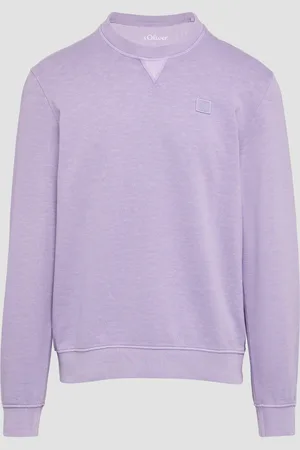 QS by s.Oliver Sweatshirt mit Garment Dye und Logo-Detail, Herren