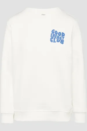 QS by s.Oliver Weiches Sweatshirt mit Front- und Rückenprint, Damen