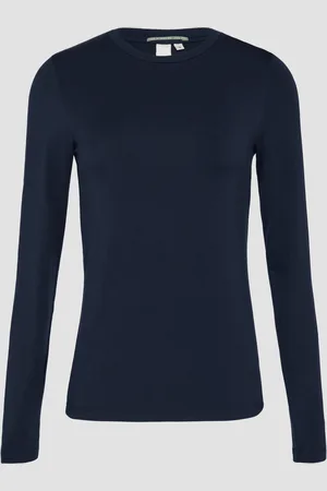 QS by s.Oliver Weiches Longsleeve aus Lyocellmix, Damen