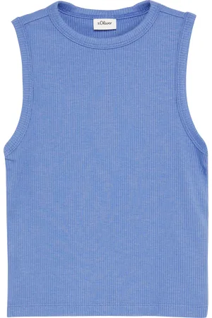 QS by s.Oliver Verkürztes Slim-Fit-Top mit Rippstruktur, Mädchen