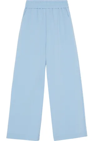 QS by s.Oliver Wide-Leg-Hose aus Twill mit Elastikbund und Eingrifftaschen, Mädchen