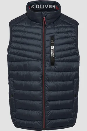 QS by s.Oliver Sportive Steppweste mit Kontrastdetails, Herren