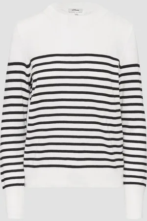 QS by s.Oliver Gestreifter Pullover aus Viskosemix, Damen