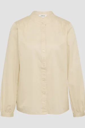 QS by s.Oliver Satinbluse mit Raffungen, Damen