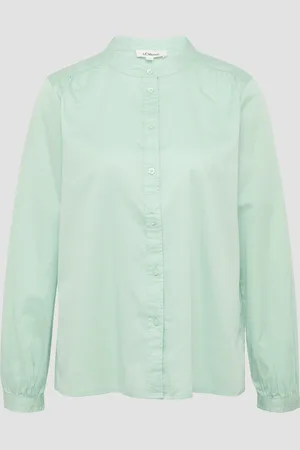 QS by s.Oliver Satinbluse mit Raffungen, Damen