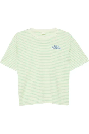 QS by s.Oliver Boxy-T-Shirt aus Interlockjersey mit Printdetail, Mädchen