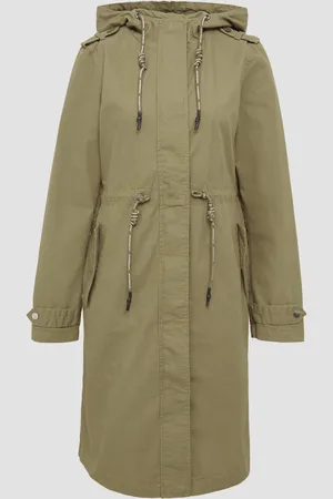 QS by s.Oliver Kapuzenparka aus Baumwolle mit Tunnelzug in der Taille, Damen