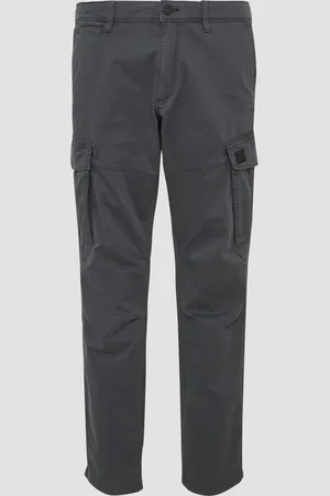 QS by s.Oliver Cargohose mit Garment Dye und Straight Leg, Herren
