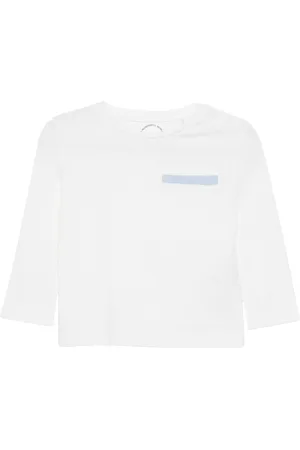QS by s.Oliver Longsleeve aus Baumwolle mit Chambray-Detail, Babys