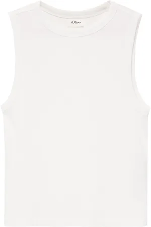 QS by s.Oliver Verkürztes Slim-Fit-Top mit Rippstruktur, Mädchen