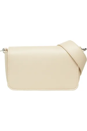 QS by s.Oliver Crossbody-Bag aus Lederimitat mit Logo-Schultergurt, Damen