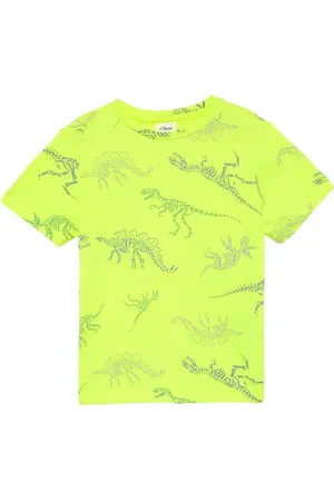 QS by s.Oliver Neon T-Shirt mit All-over-Print, Kinder