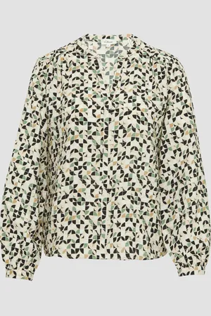 QS by s.Oliver Bluse aus Viskosemix mit Raffung, Damen