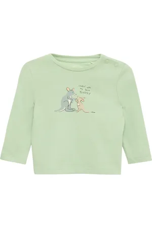 QS by s.Oliver Weiches Longsleeve aus Baumwolle mit Frontprint, Babys