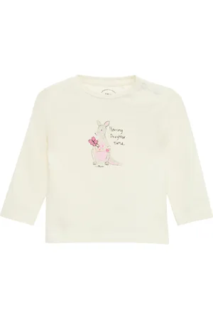 QS by s.Oliver Weiches Longsleeve aus Baumwolle mit glitzerndem Frontprint, Babys