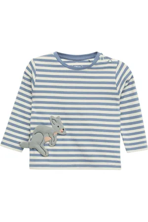 QS by s.Oliver Weiches Baumwoll-Longsleeve mit Känguru-Applikation, Babys