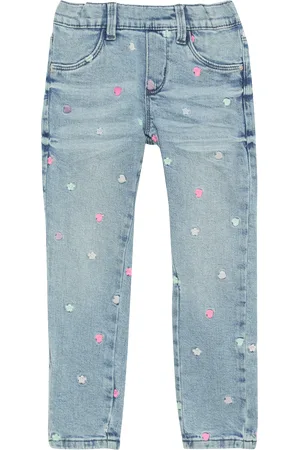 QS by s.Oliver Jeans Treggings / Skinny Fit / Mid Rise / Skinny Leg / mit Stickerei, Kinder