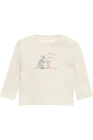 QS by s.Oliver Weiches Longsleeve aus Baumwolle mit Frontprint, Babys