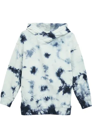 QS by s.Oliver Oversized-Sweatshirt mit Kapuze in Batik-Optik, Jungen
