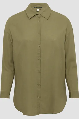 QS by s.Oliver Longbluse aus Leinenmix, Damen