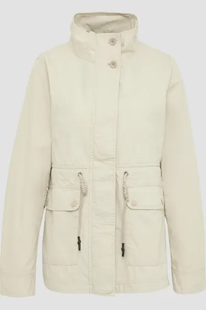 QS by s.Oliver Baumwolljacke mit Tunnelzug in der Taille, Damen