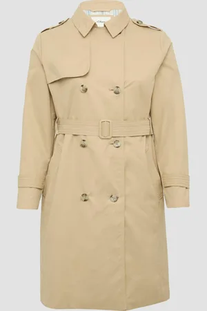 QS by s.Oliver Trenchcoat mit Streifen-Futter, Damen