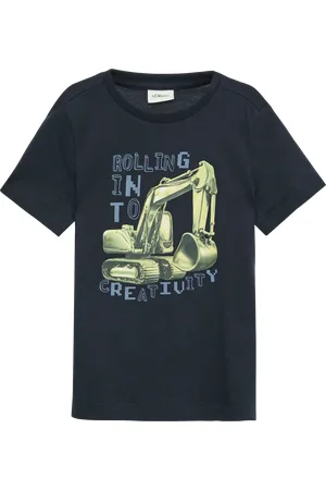QS by s.Oliver Jersey-T-Shirt mit Frontprint, Kinder