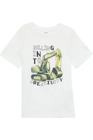 QS by s.Oliver Jersey-T-Shirt mit Frontprint, Kinder