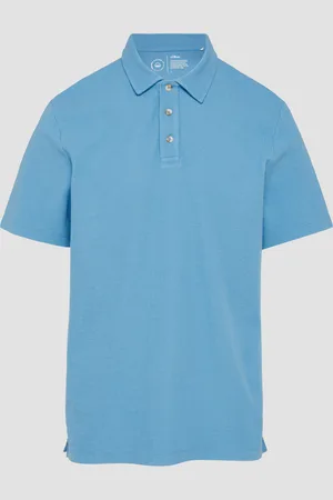 QS by s.Oliver Poloshirt mit Waffelstruktur und Logo-Patch, Herren