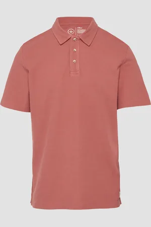 QS by s.Oliver Poloshirt mit Waffelstruktur und Logo-Patch, Herren